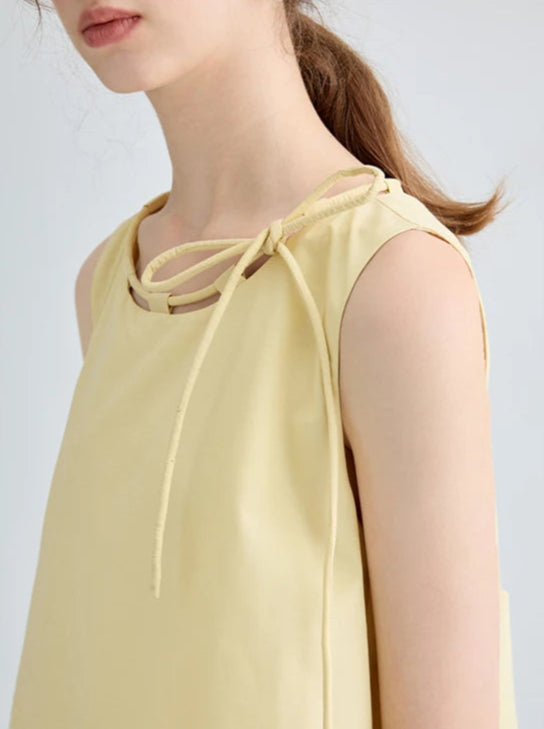 Summer Sleeveless Midi Dress – Relaxed Fit with Adjustable Straps