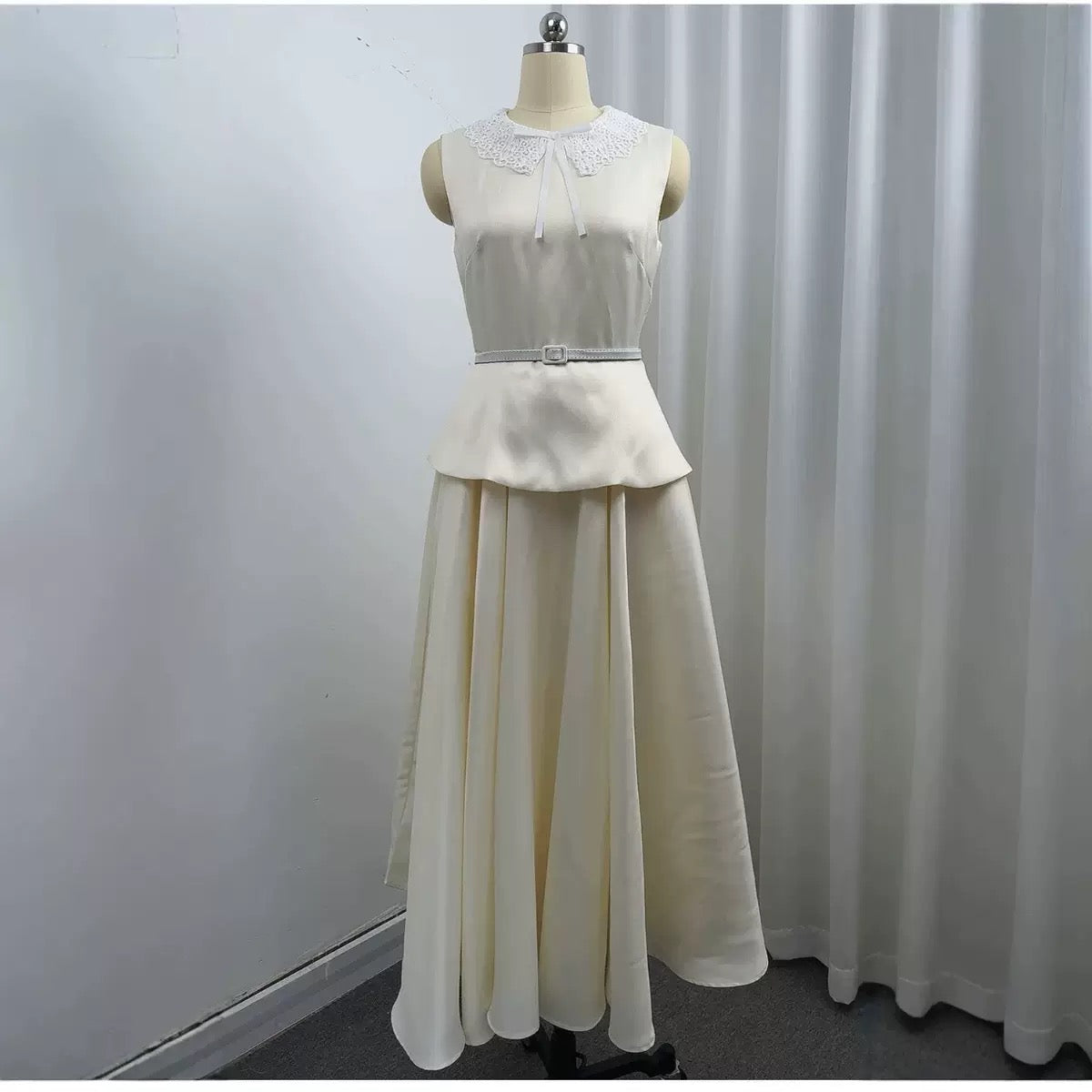 Victoria Bow Collar Maxi Dress