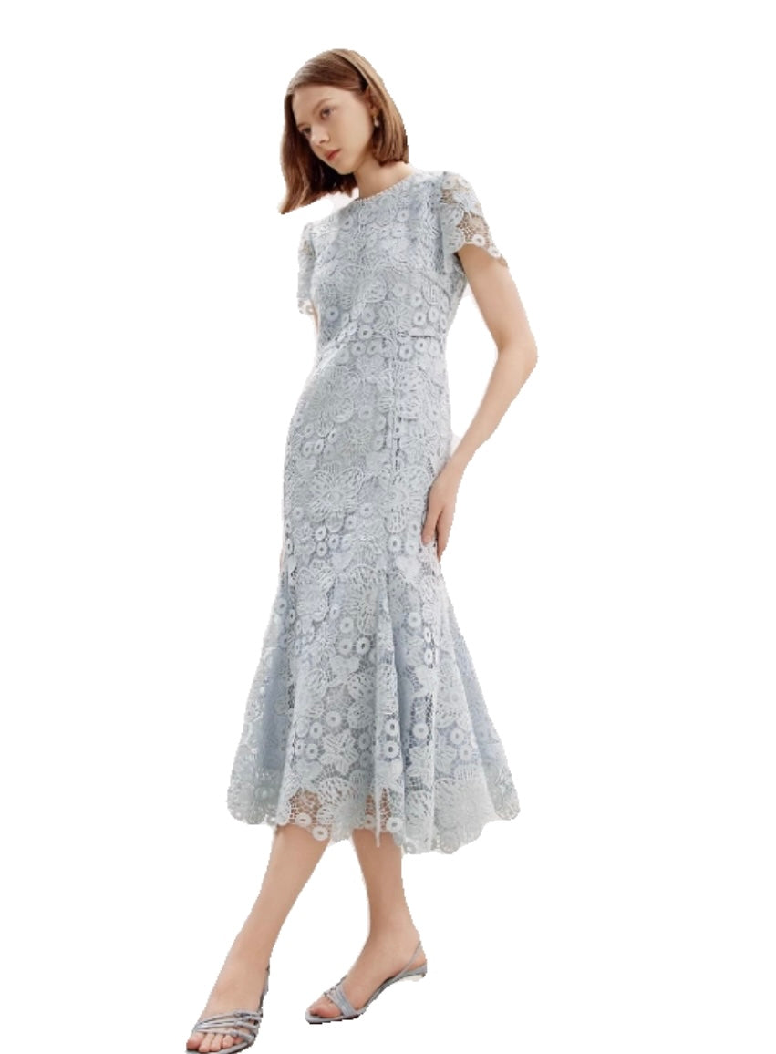 Timeless Grace Lace Midi Dress