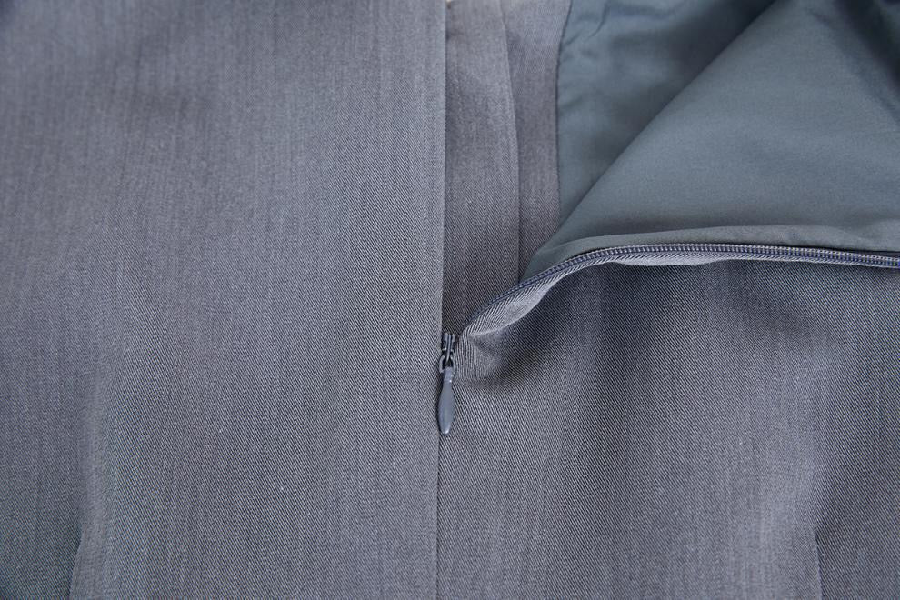 Silver Mist Pleated Dress