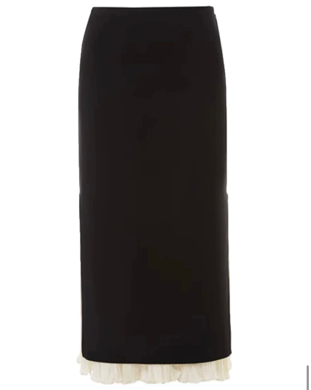 Elegant Stance Double-Layered Midi Skirt