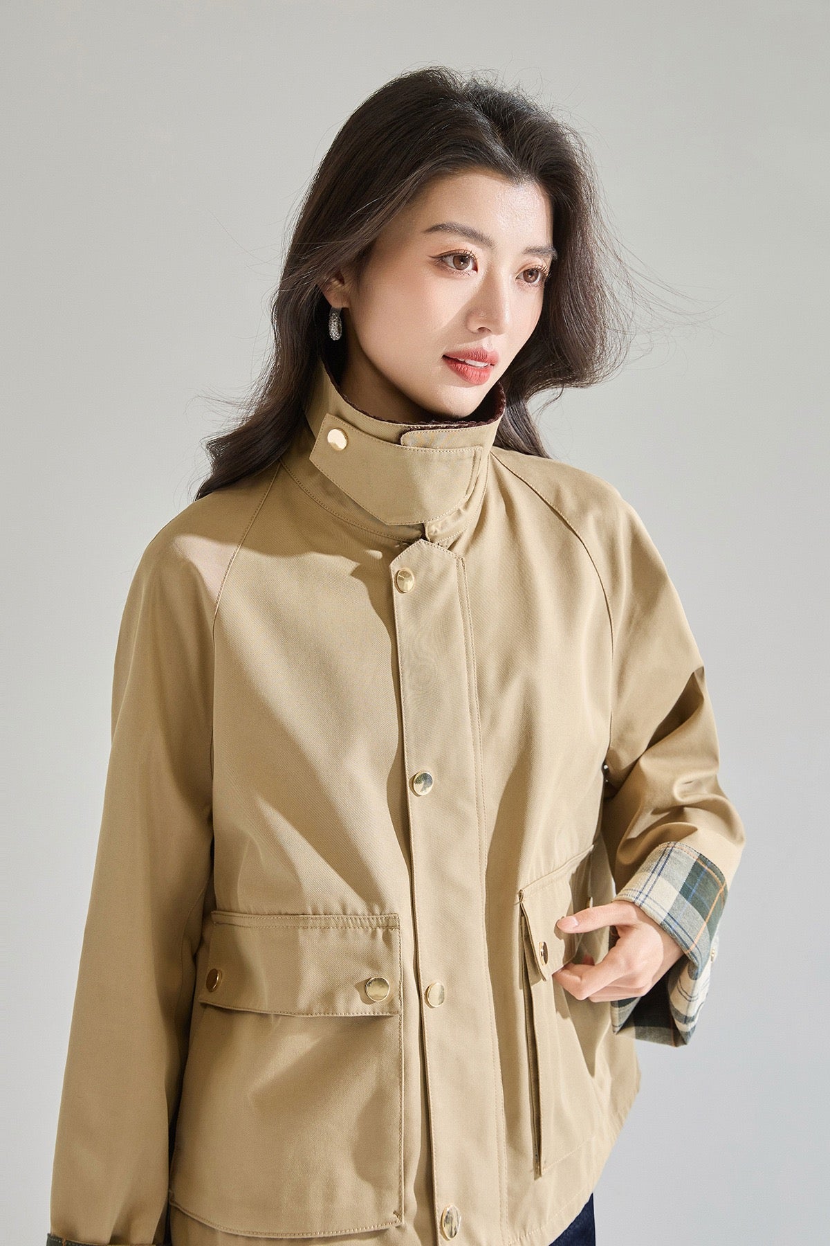 Maren Contrast Collar Jacket