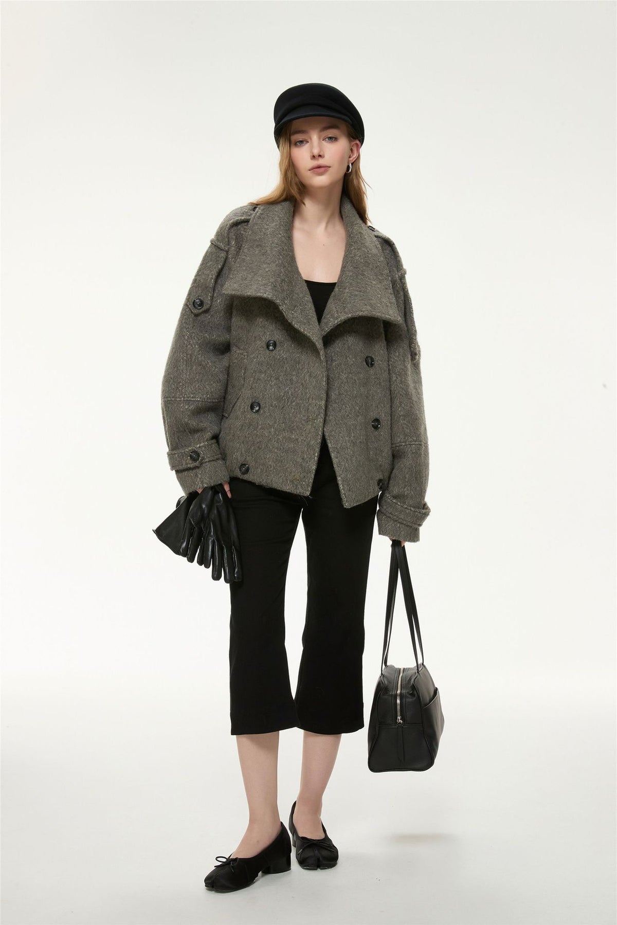 Margot Belted Wool-Blend Jacket