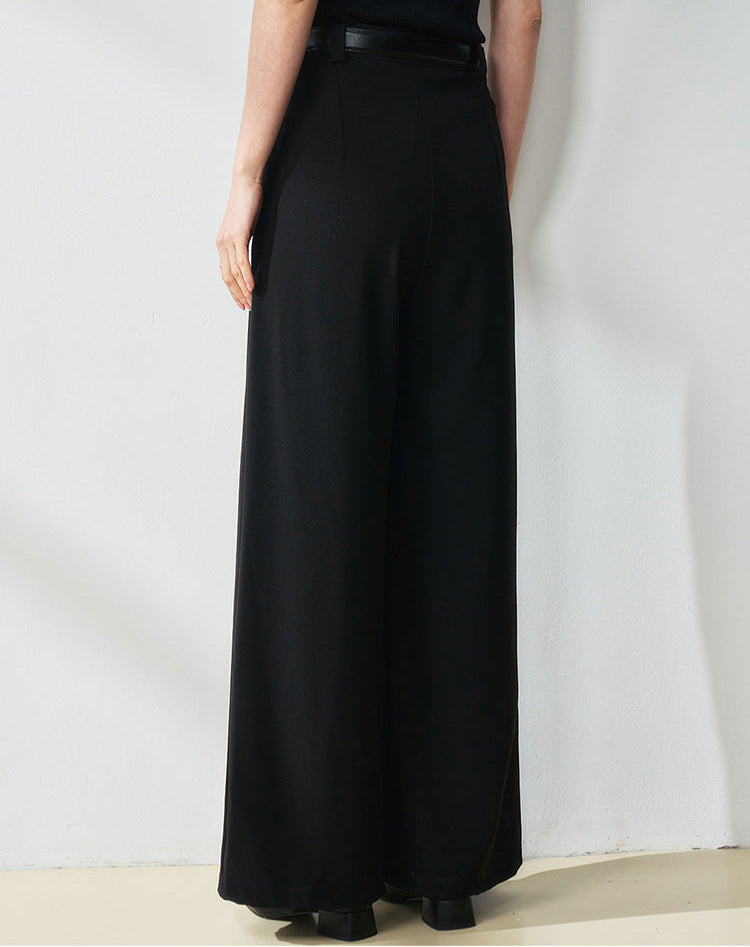 High-Waisted Straight-Leg Women's Trousers