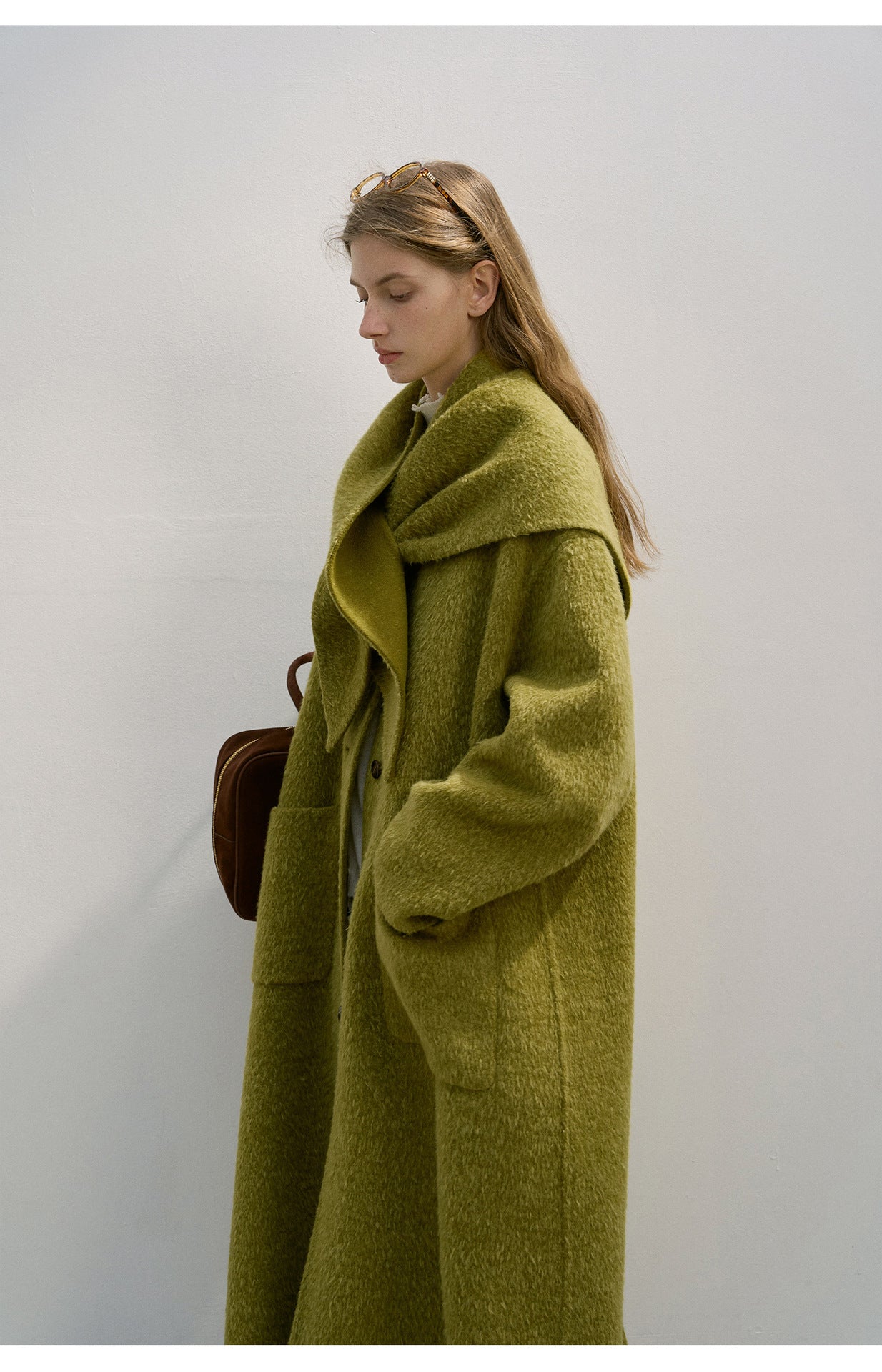 3D Textured Alpaca Wool Coat