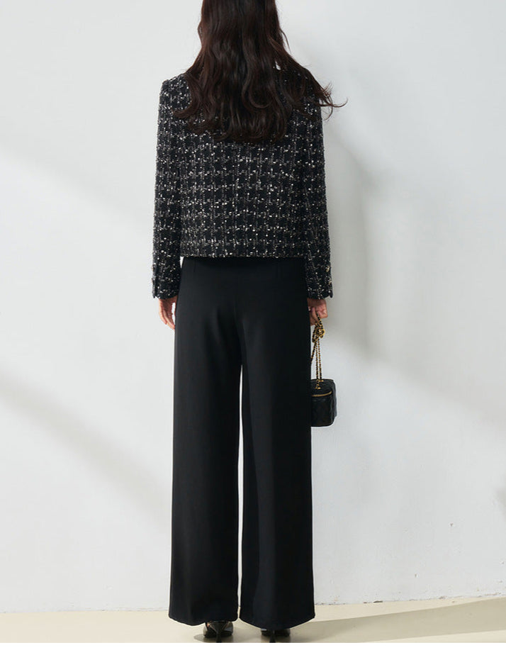 High-Waisted Straight-Leg Women's Trousers