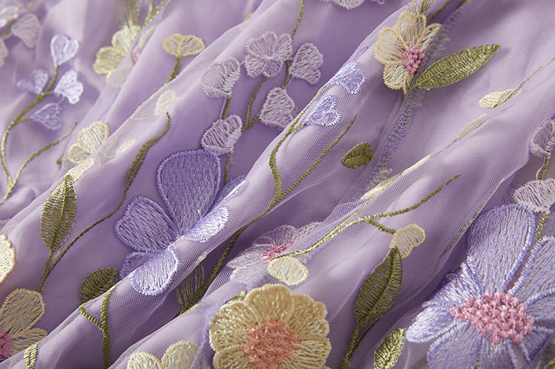 3D Floral Embroidered Lace Mermaid Dress