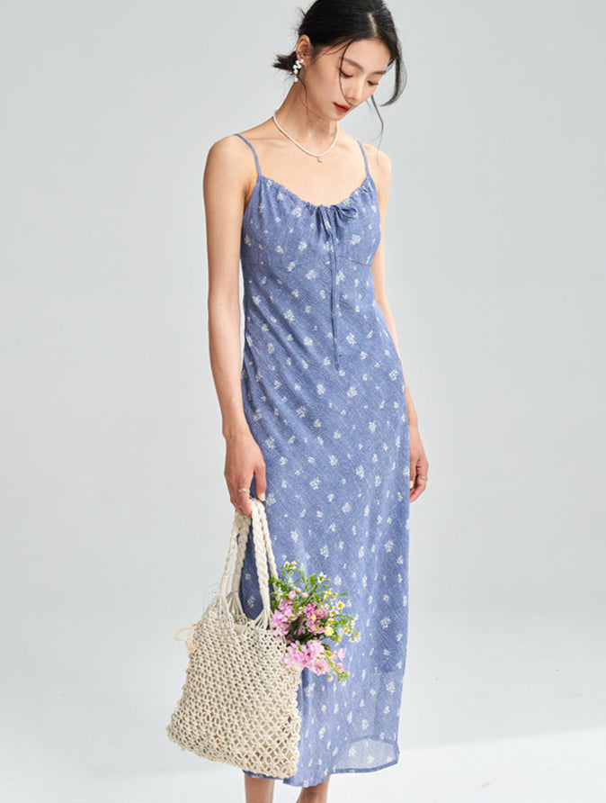 Floral Spaghetti Strap Maxi Dress