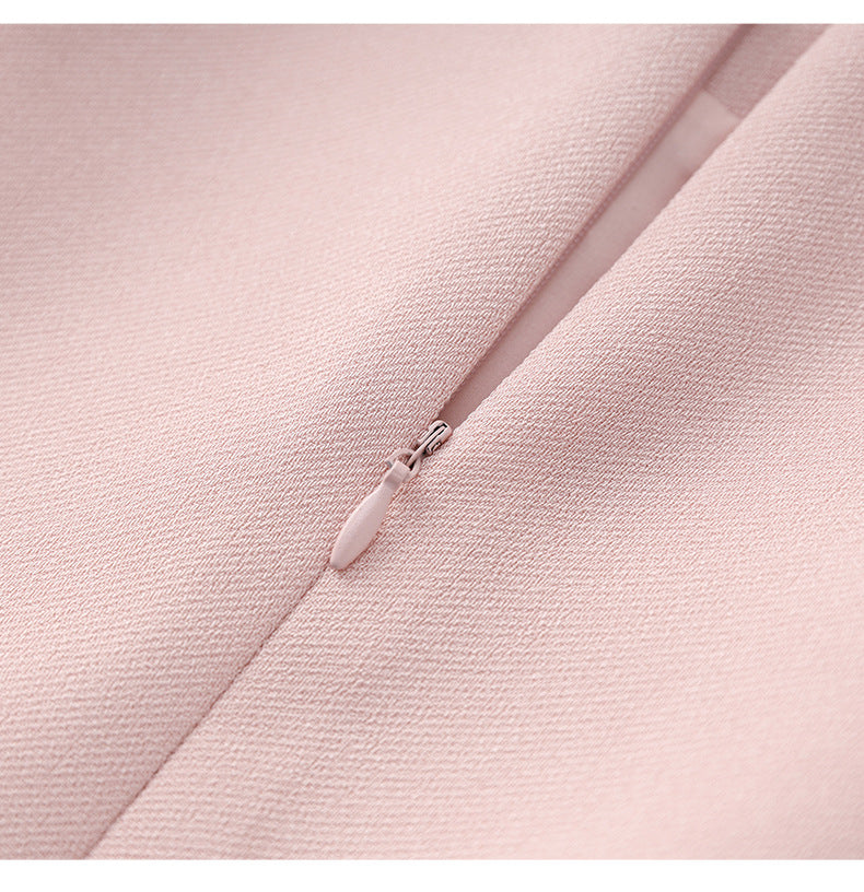 Elegant Chiffon Pleated Sleeves Long Dress