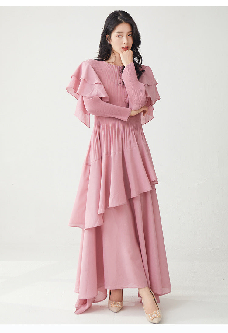 Ruffled Comfort Maxi Dress – One Size