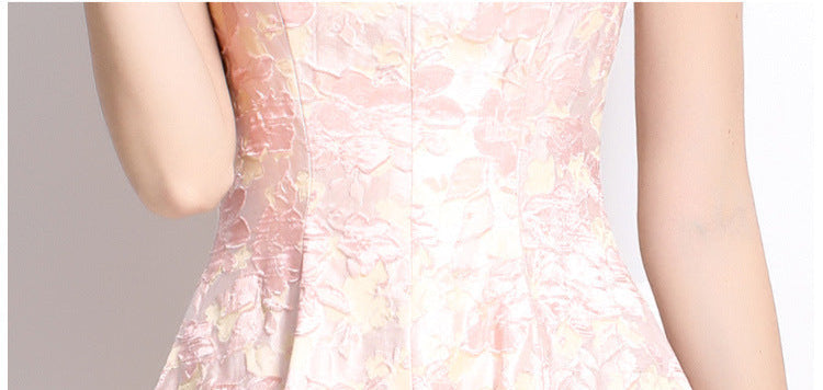 Jacquard Princess-Inspired A-Line Dress