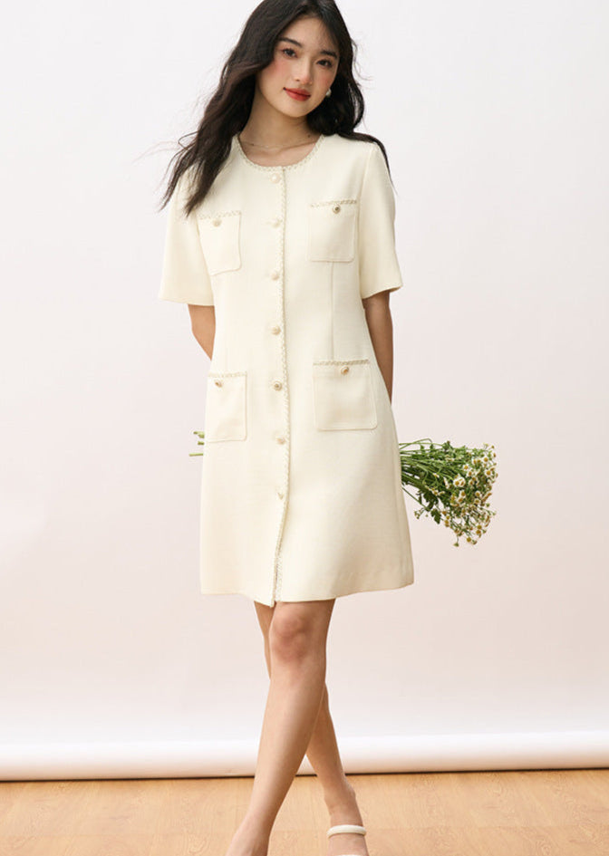 Grace in Motion – Short Sleeve Elegance Dress