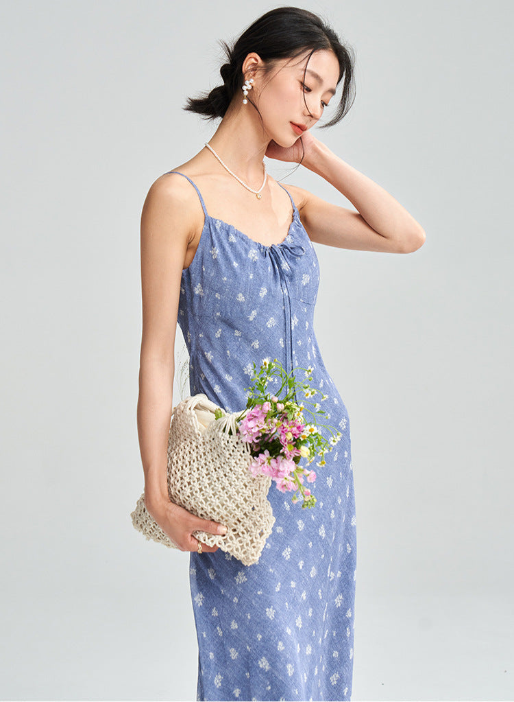 Floral Spaghetti Strap Maxi Dress
