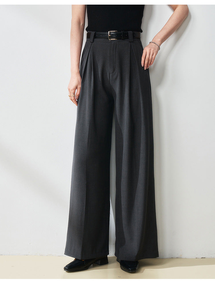 High-Waisted Straight-Leg Women's Trousers