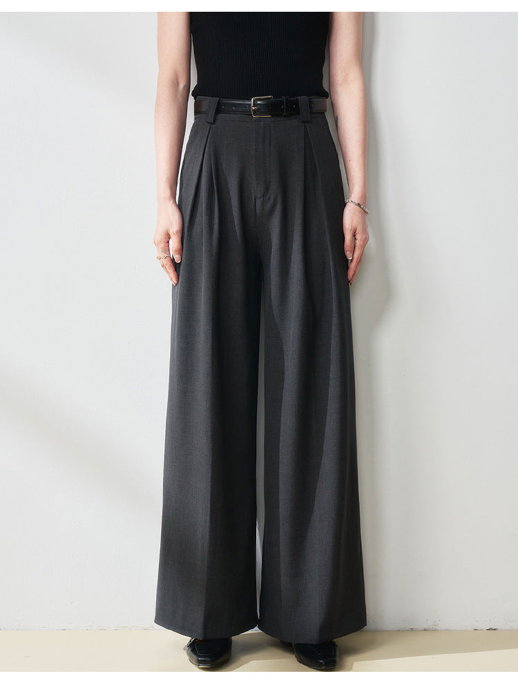 High-Waisted Straight-Leg Women's Trousers