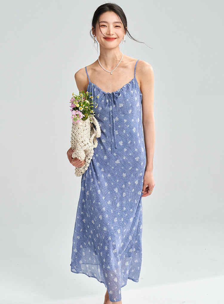 Floral Spaghetti Strap Maxi Dress