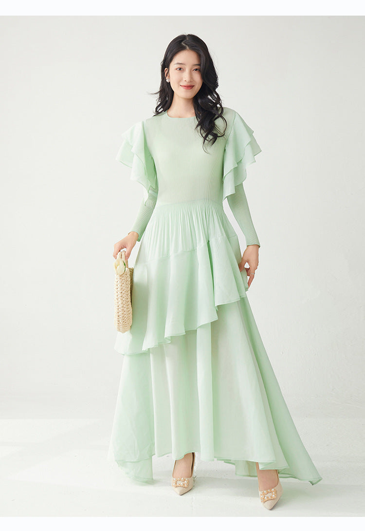 Ruffled Comfort Maxi Dress – One Size