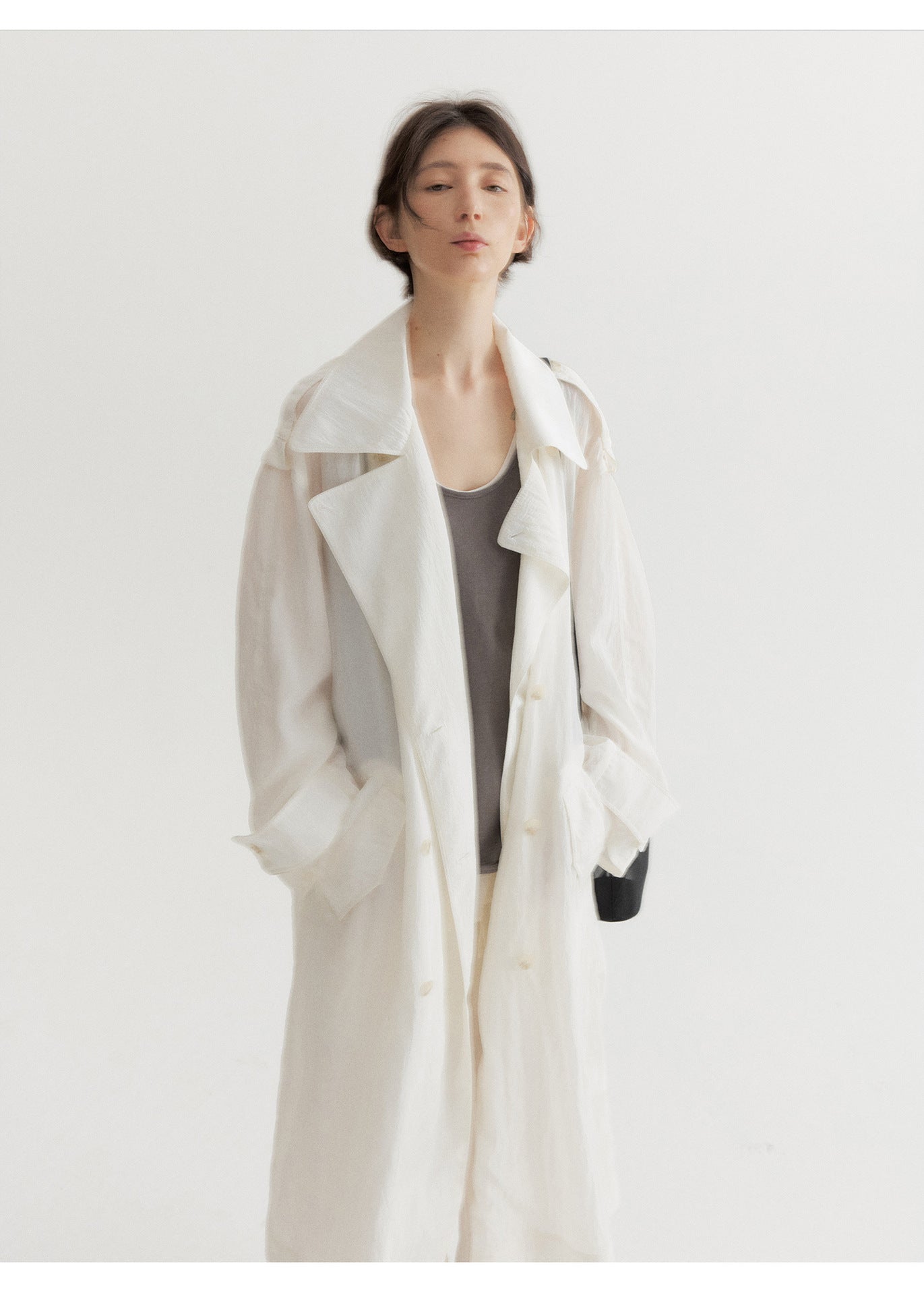 Satin Shine Sleeveless Summer Trench – One Size
