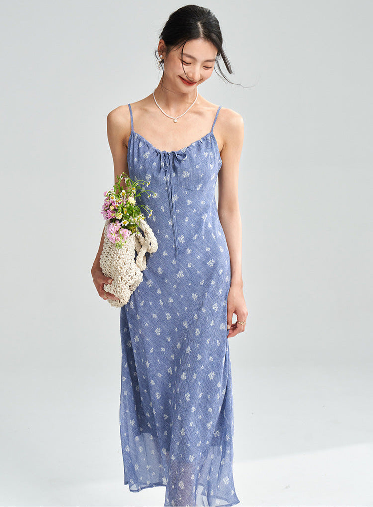 Floral Spaghetti Strap Maxi Dress