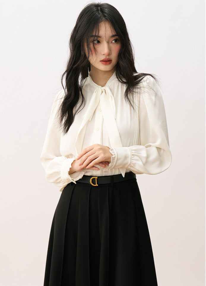 Bow-Tie Blouse – Elegant & Chic Niche Style