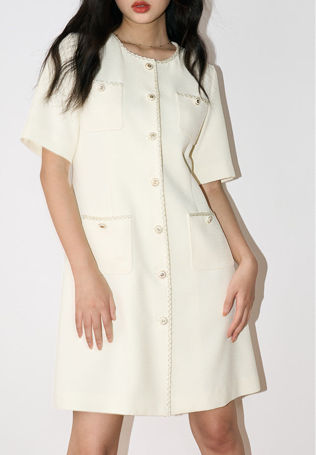 Grace in Motion – Short Sleeve Elegance Dress