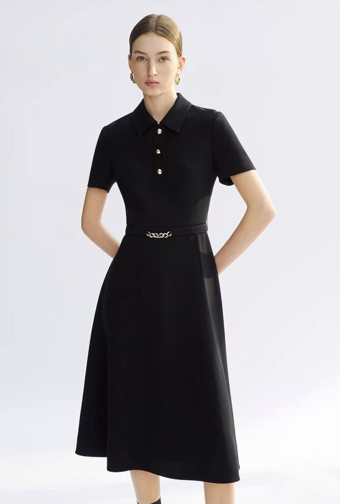 City Chic Polo Collar Summer Dress