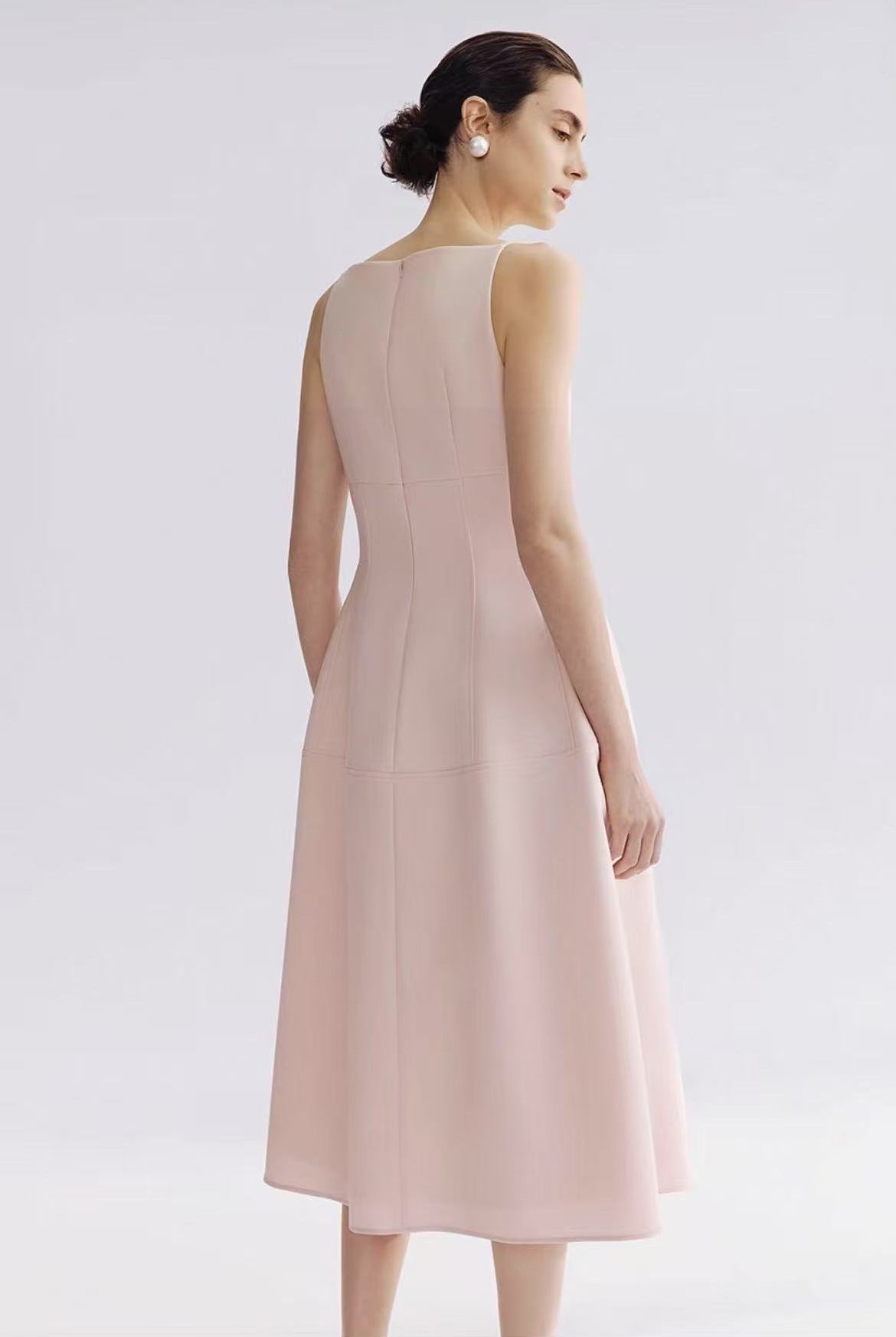 Modern Summer Silhouette Midi Dress