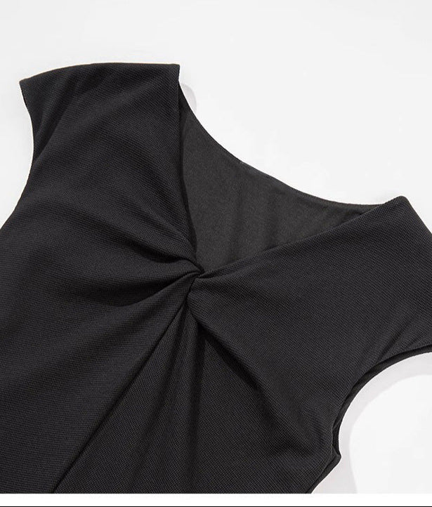 Layered Black Summer Dress
