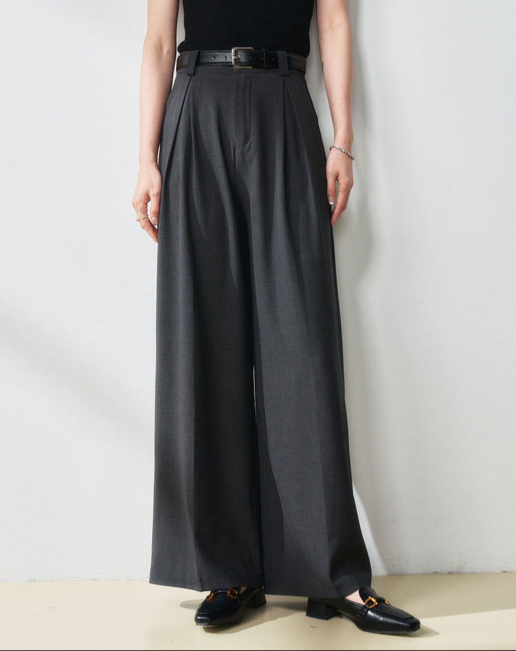 High-Waisted Straight-Leg Women's Trousers