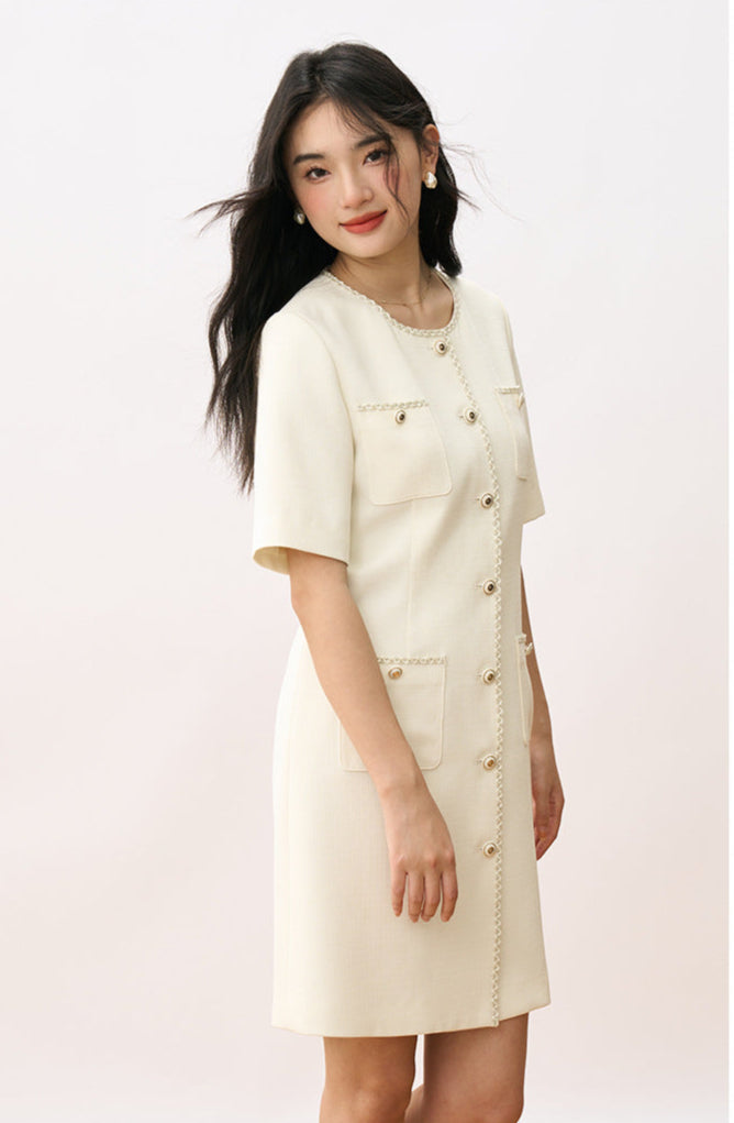 Grace in Motion – Short Sleeve Elegance Dress