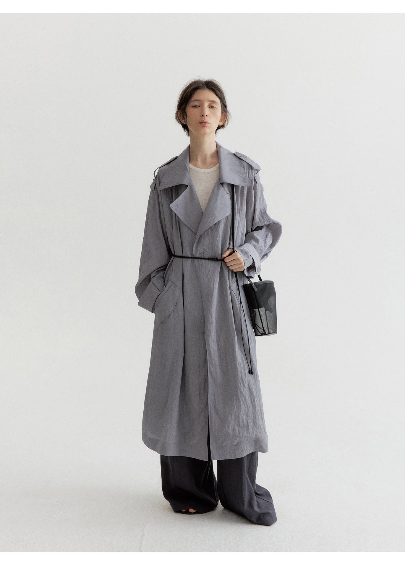 Satin Shine Sleeveless Summer Trench – One Size