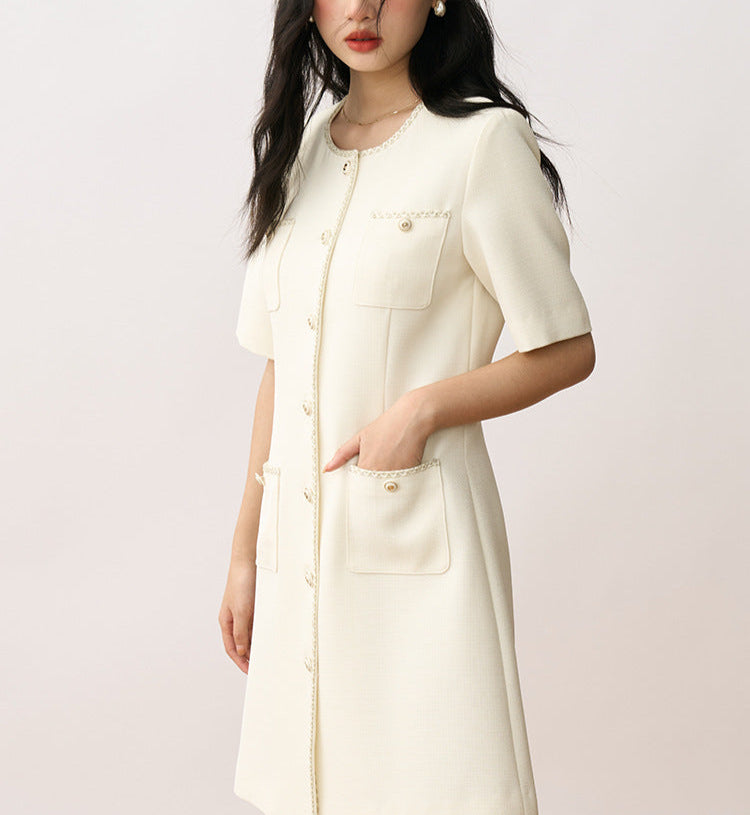 Grace in Motion – Short Sleeve Elegance Dress
