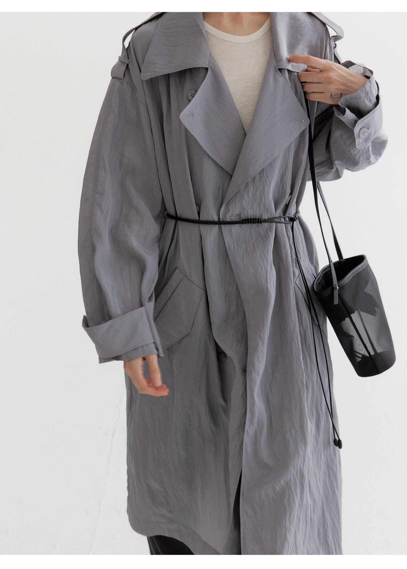 Satin Shine Sleeveless Summer Trench – One Size