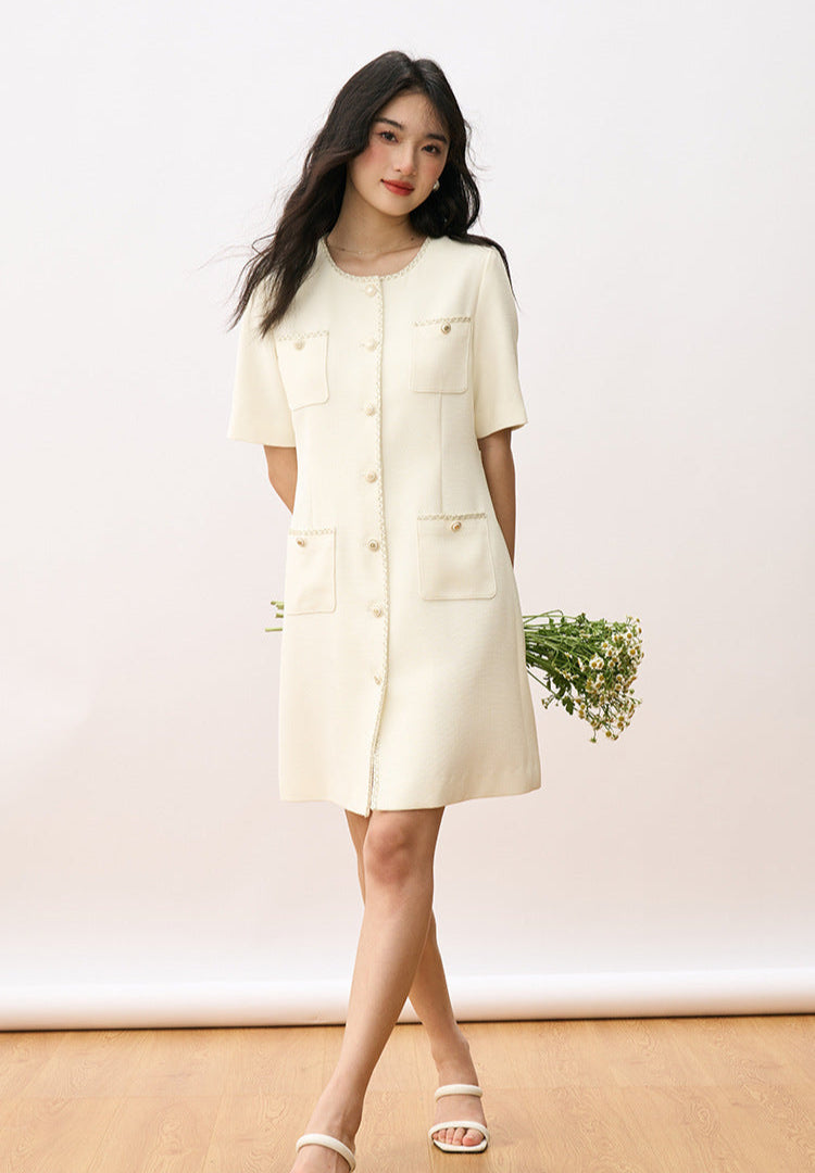 Grace in Motion – Short Sleeve Elegance Dress