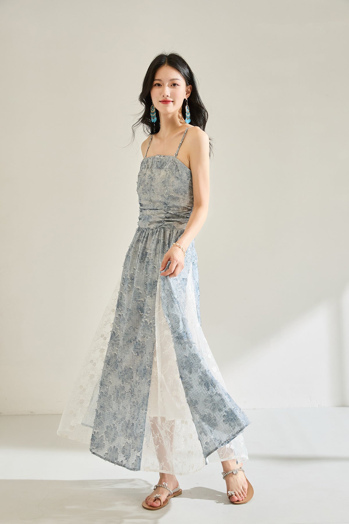 Summer Glow Smocked Waist Maxi Dress