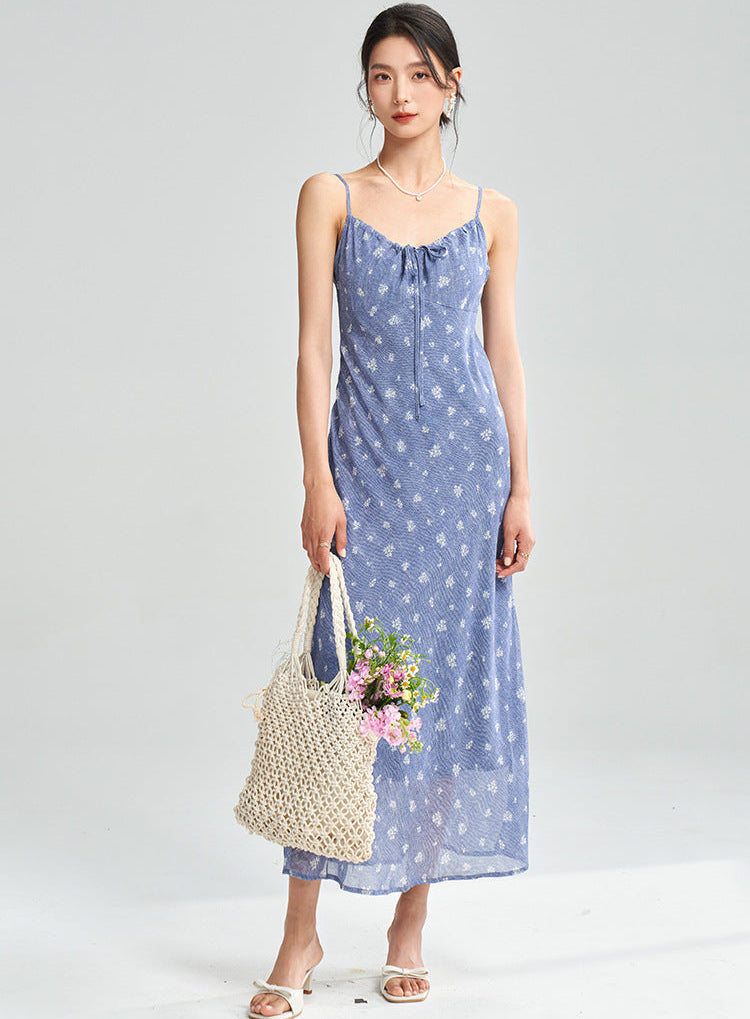 Floral Spaghetti Strap Maxi Dress