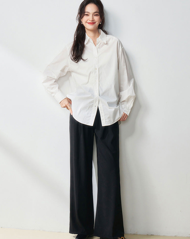 High-Waisted Straight-Leg Women's Trousers