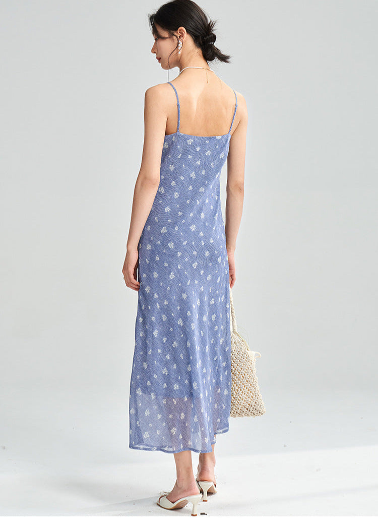 Floral Spaghetti Strap Maxi Dress