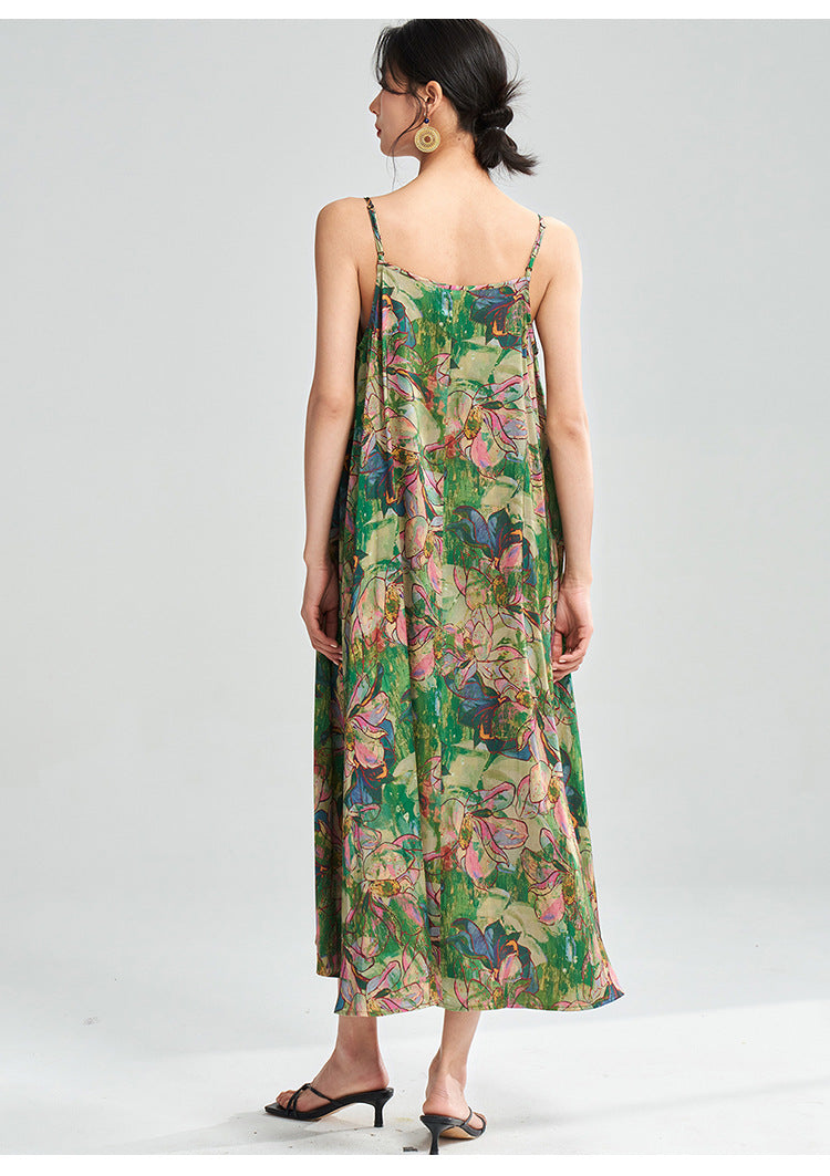 Floral Retro Sleeveless Loose Summer Dress
