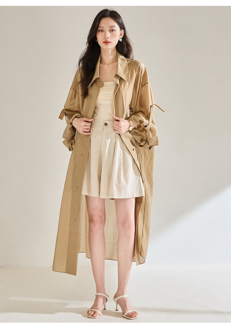 Lightweight Tencel Summer Trench Coat