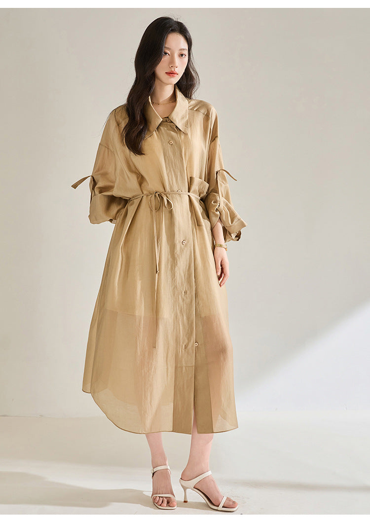 Lightweight Tencel Summer Trench Coat