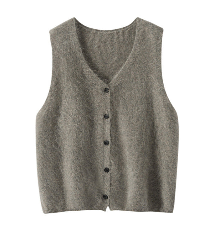 100% Pure Cashmere V-Neck Vest – Timeless Elegance & Warmth