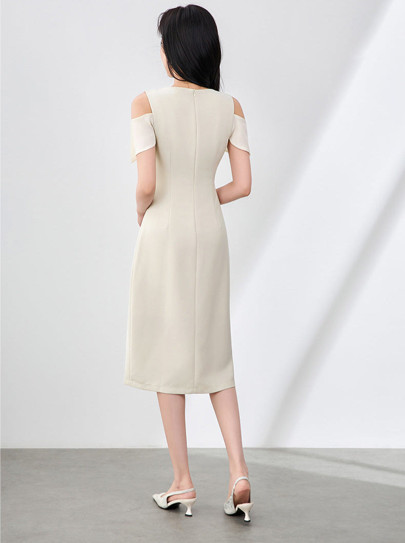 Summer Elegance Bow-Tie Midi Dress