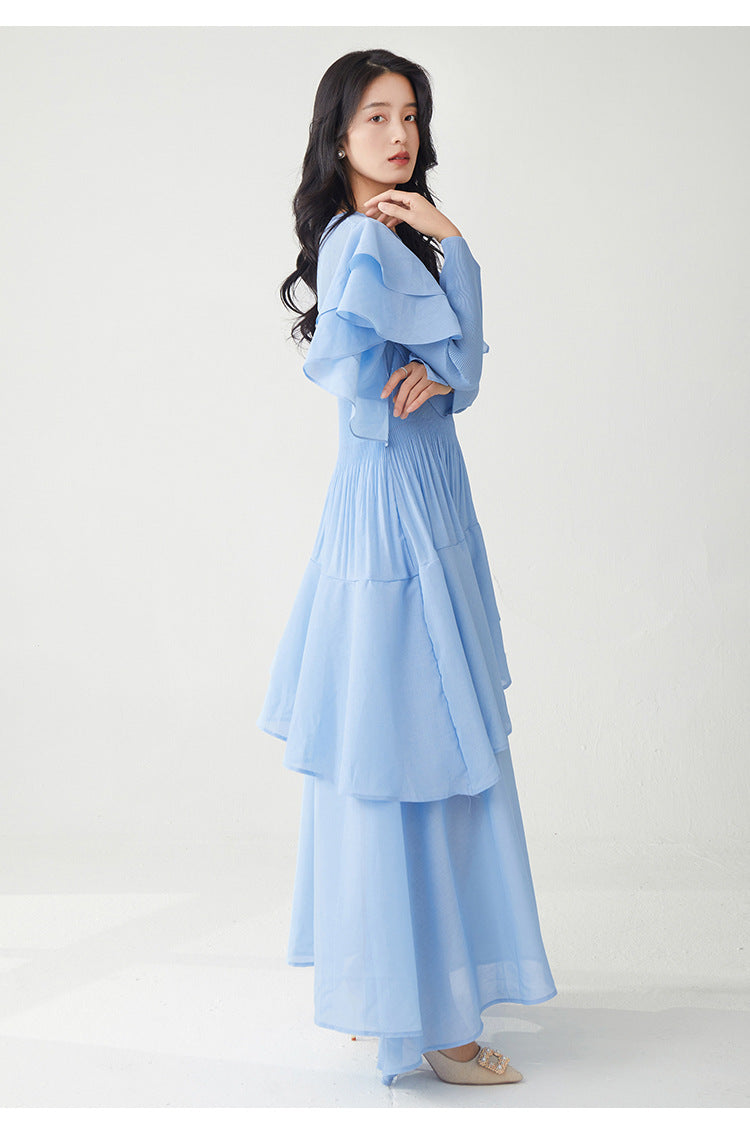 Ruffled Comfort Maxi Dress – One Size