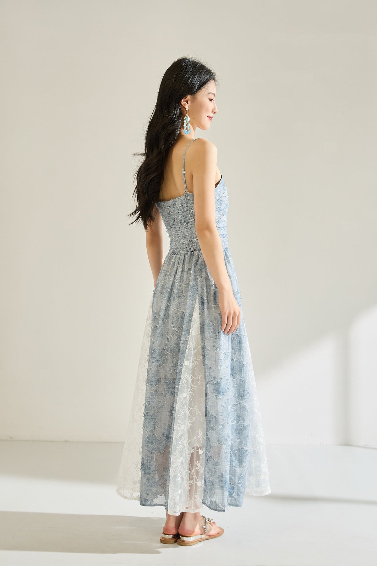 Summer Glow Smocked Waist Maxi Dress