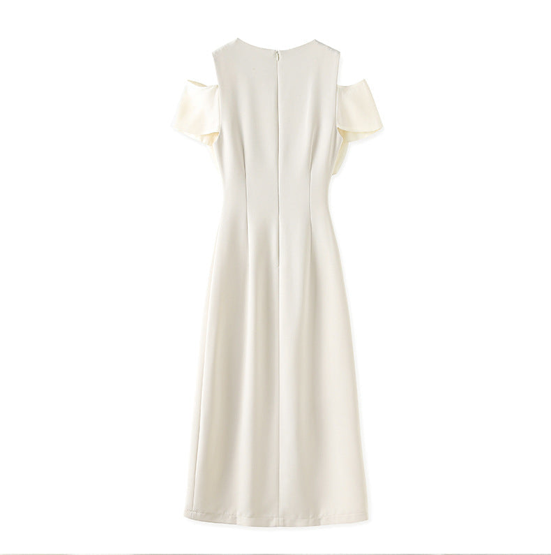 Summer Elegance Bow-Tie Midi Dress