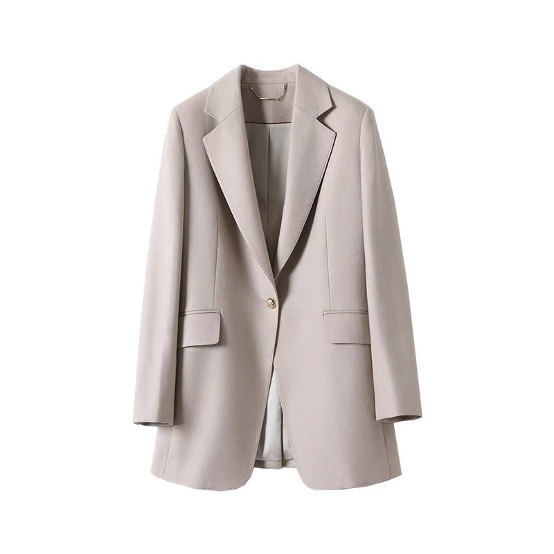 Tailored Grace – Classic Wool Blend Blazer