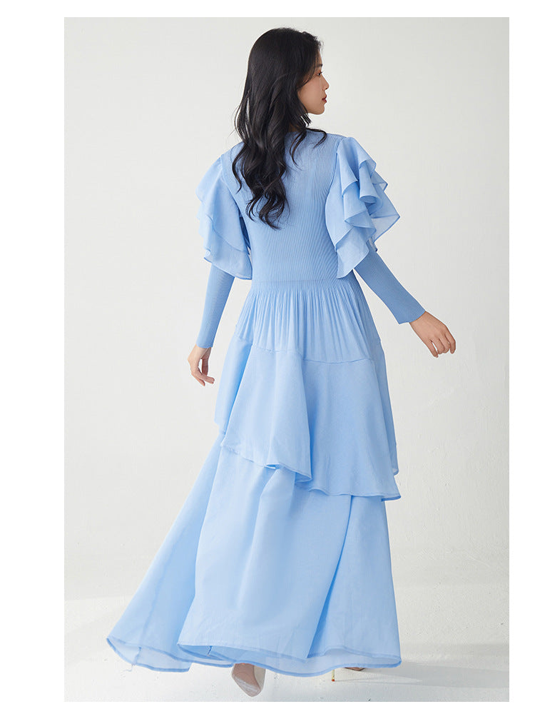 Ruffled Comfort Maxi Dress – One Size