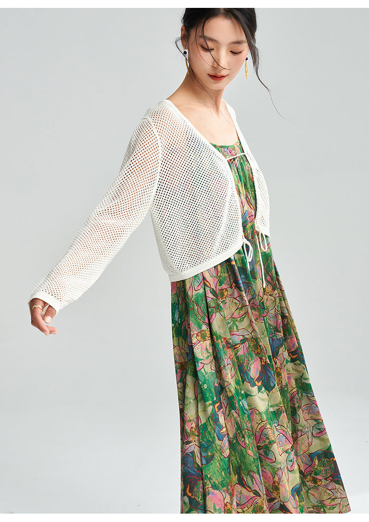 Floral Retro Sleeveless Loose Summer Dress