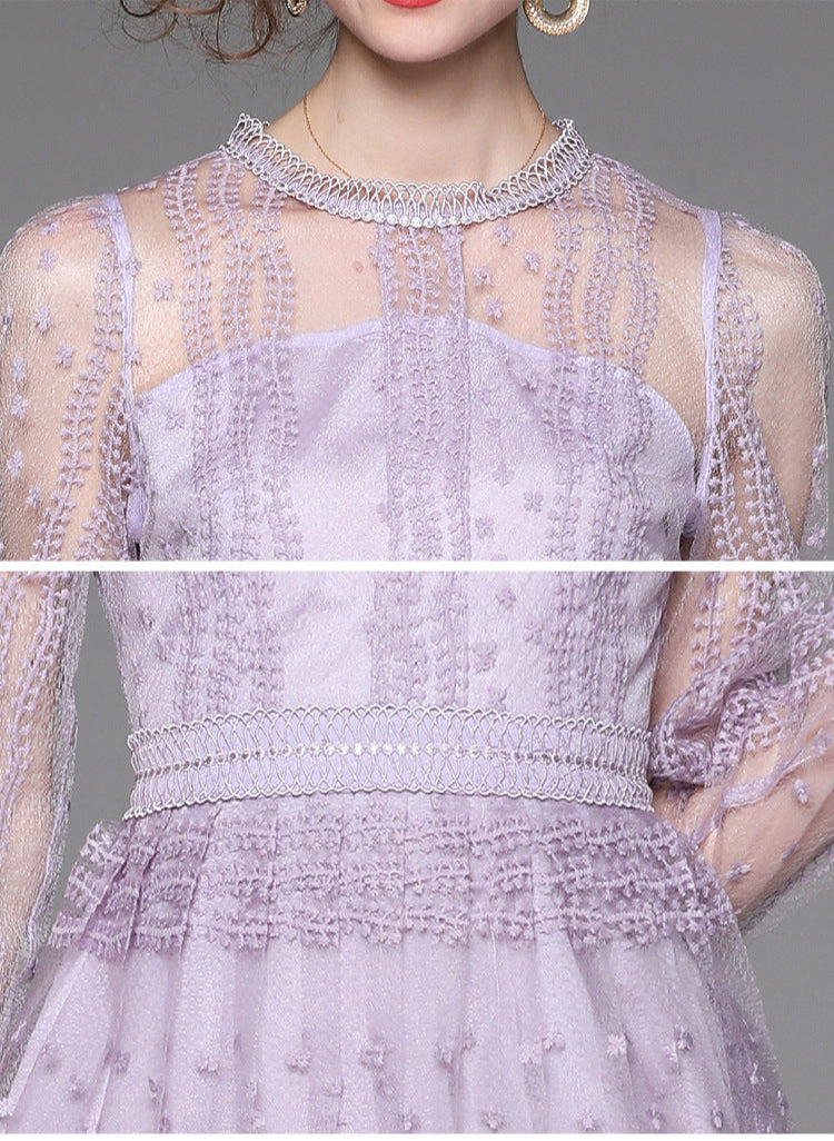 Lavender Breeze Mesh Dress